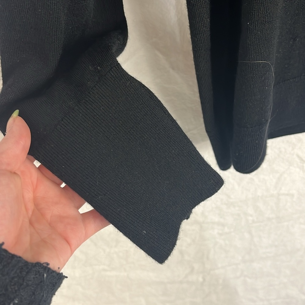 J Crew Ruffle Turtle Neck Medium - image 5